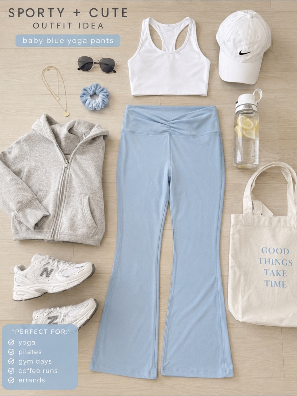 Aeropostale flare leggings yoga pants Sky Blue Activewear size XL